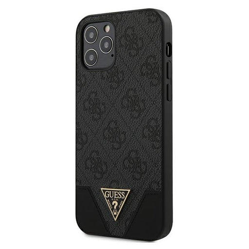 Schutzhülle Guess iPhone 12/12 Pro 6,1" /grau hardcase 4G Triangle Collection