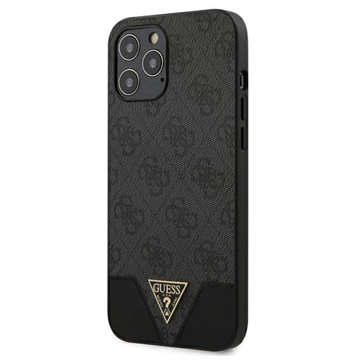 Schutzhülle Guess iPhone 12 Pro Max 6,7" /grau hardcase 4G Triangle Collection