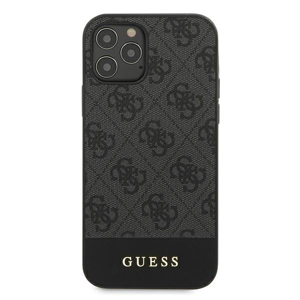 schutzhulle-guess-iphone-12-pro-max-6-7-grau-hardcase-4g-stripe-collection