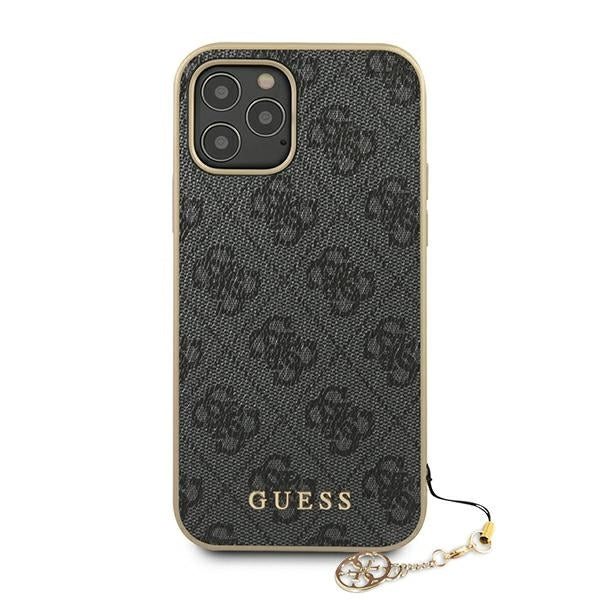Schutzhülle Guess iPhone 12 Pro Max 6,7" /grau hardcase 4G Charms Collection