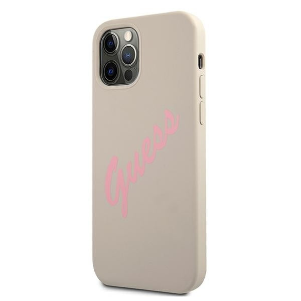 guess-hulle-fur-iphone-12-12-pro-6-1-szaro-grau-rosa-case-silikon-vintage