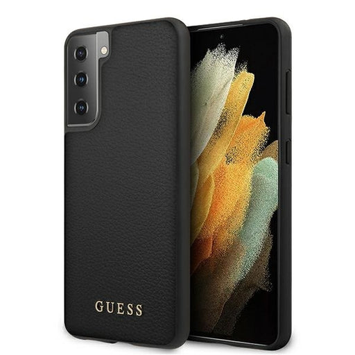 Guess Hülle für Samsung S21+ G996 /schwarz hard Case Iridescent