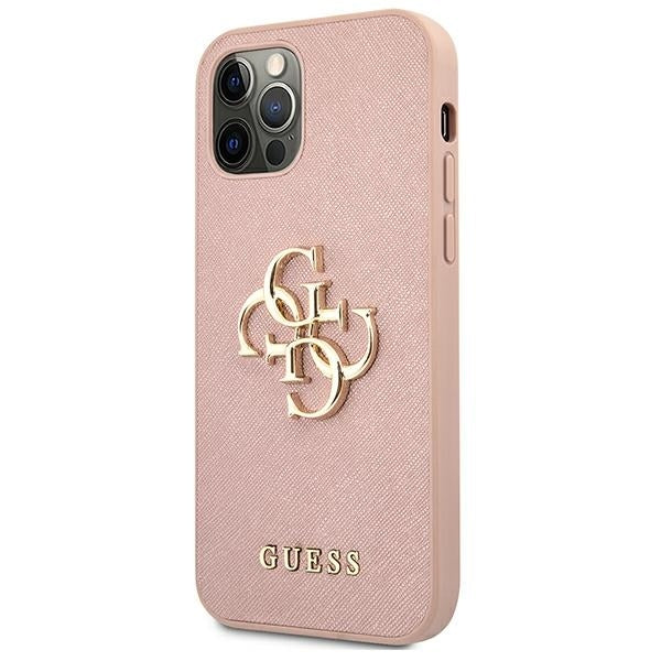 guess-hulle-fur-iphone-12-pro-max-6-7-rosa-hardcase-saffiano-4g-metal-logo