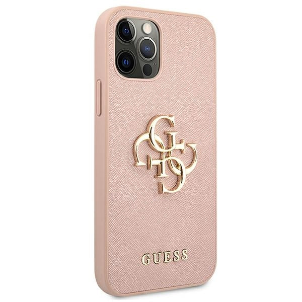 guess-hulle-fur-iphone-12-pro-max-6-7-rosa-hardcase-saffiano-4g-metal-logo