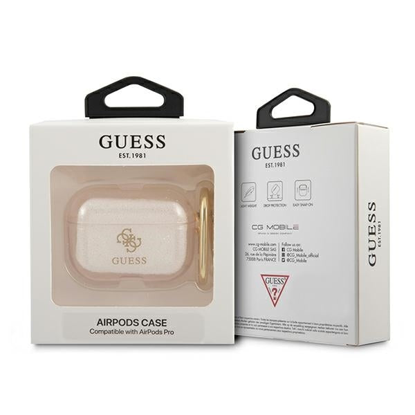 guess-hulle-fur-airpods-pro-cover-gold-glitter-collection