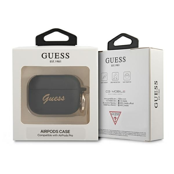 guess-hulle-fur-airpods-pro-cover-schwarz-silikon-vintage-script