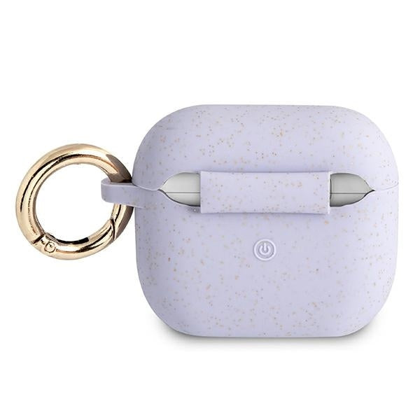guess-hulle-fur-airpods-3-cover-purple-silikon-glitter