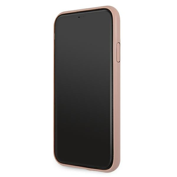 Guess Hülle für iPhone 11 6,1" / Xr /Rosa hardCase 4G Stripe