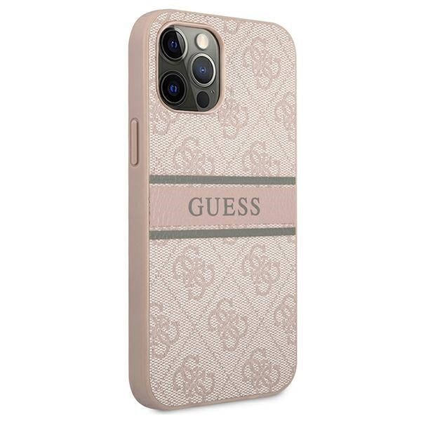 guess-hulle-fur-iphone-12-12-pro-6-1-rosa-hardcase-4g-stripe
