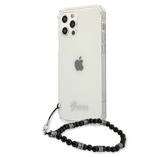 guess-hulle-fur-iphone-12-12-pro-6-1-transparent-hardcase-schwarz-pearl
