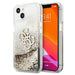 Guess Hülle für iPhone 13 mini 5,4" /gold hardCase 4G Big Liquid Glitter