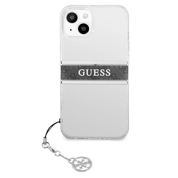 guess-hulle-fur-iphone-13-6-1-transparent-hardcase-4g-grau-strap-charm