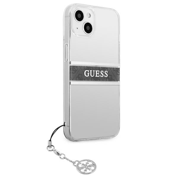 guess-hulle-fur-iphone-13-6-1-transparent-hardcase-4g-grau-strap-charm