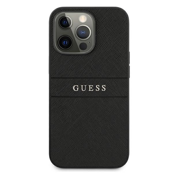 guess-hulle-fur-iphone-13-pro-max-schwarz-saffiano-strap