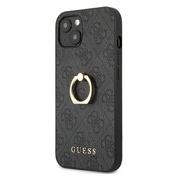 guess-hulle-fur-iphone-13-14-15-6-1-grau-hardcase-4g-with-ring-stand