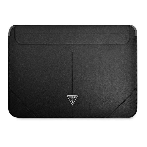 Guess Sleeve Tasche 16" /schwarz Saffiano Triangle Logo