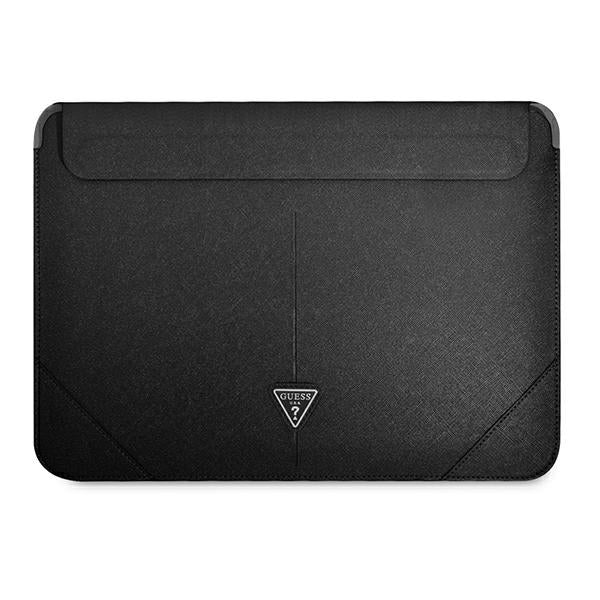 Guess Sleeve Tasche 16" /schwarz Saffiano Triangle Logo