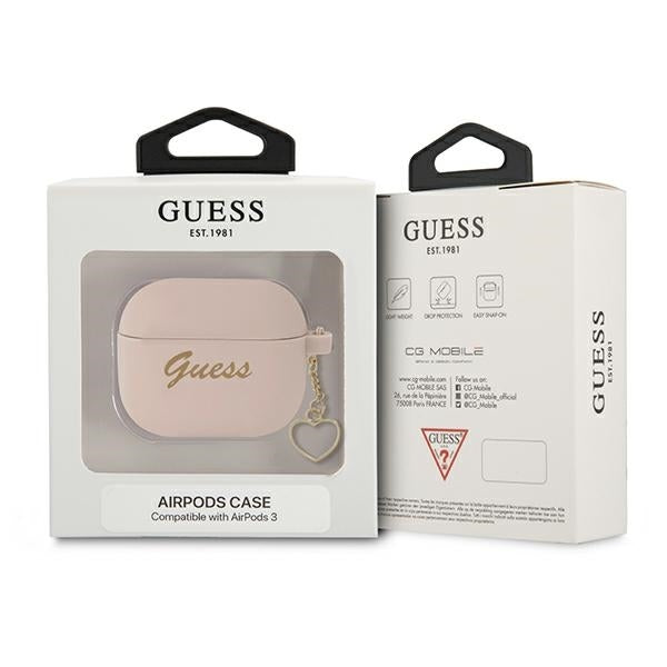 guess-airpods-3-hulle-rosa-silikon-charm-heart-collection