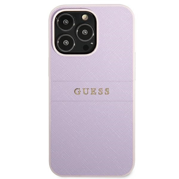 guess-hulle-fur-iphone-13-pro-13-6-1-lila-saffiano-hot-stamp-metal-logo