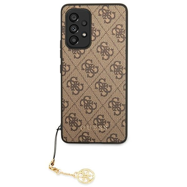 guess-hulle-fur-samsung-a53-5g-a536-braun-hardcase-hulle-4g-charms-collection