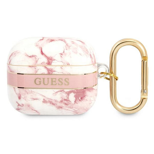 Guess Hülle Für AirPods 3 cover /Rosa Marble Strap Collection
