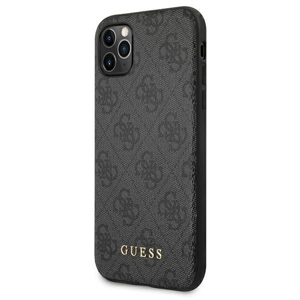 guess-hulle-fur-iphone-11-pro-max-6-5-grau-hard-case-4g-metal-gold-logo