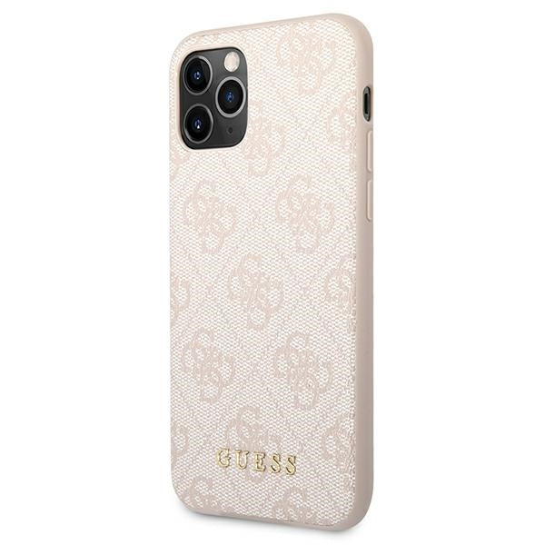 guess-hulle-fur-iphone-11-pro-5-8-rosa-hard-case-4g-metal-gold-logo