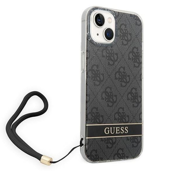 guess-hulle-fur-iphone-14-6-1-schwarz-hardcase-4g-print-strap
