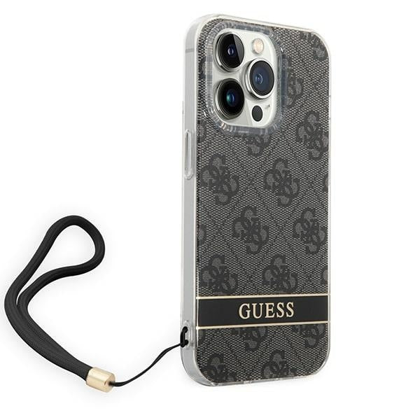 guess-hulle-fur-iphone-14-pro-6-1-schwarz-hardcase-4g-print-strap