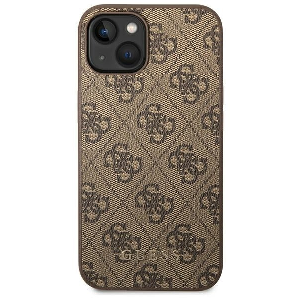 guess-hulle-fur-iphone-14-6-1-braun-hard-case-4g-metal-gold-logo