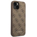 guess-hulle-fur-iphone-14-plus-6-7-braun-hard-case-4g-metal-gold-logo