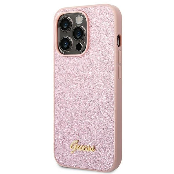 guess-hulle-fur-iphone-14-pro-6-1-rosa-hard-case-glitter-script