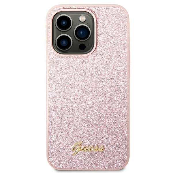 guess-hulle-fur-iphone-14-pro-6-1-rosa-hard-case-glitter-script