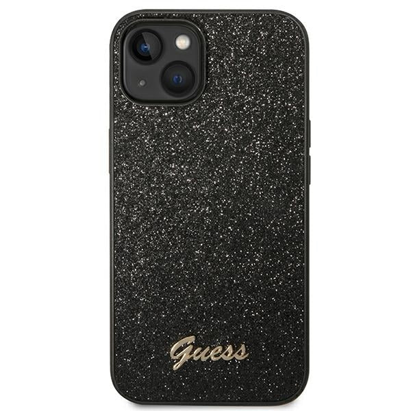 guess-hulle-fur-iphone-14-6-1-schwarz-hard-case-glitter-script