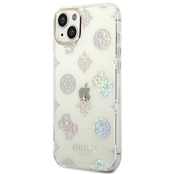 guess-hulle-fur-iphone-14-plus-6-7-transparent-hard-case-peony-glitter