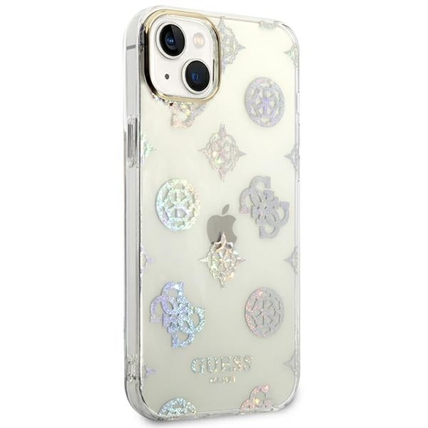 guess-hulle-fur-iphone-14-plus-6-7-transparent-hard-case-peony-glitter