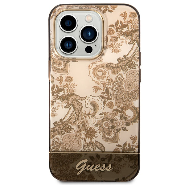 guess-hulle-fur-iphone-14-pro-6-1-ochre-hardcase-porcelain-collection