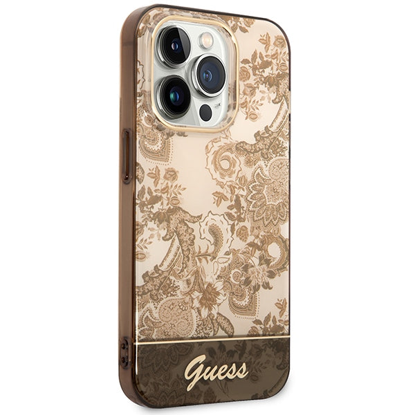 guess-hulle-fur-iphone-14-pro-6-1-ochre-hardcase-porcelain-collection