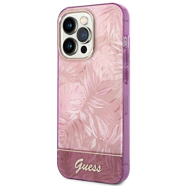 guess-hulle-fur-iphone-14-pro-6-1-rosa-hardcase-jungle-collection