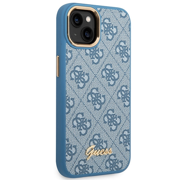 guess-hulle-fur-iphone-14-plus-6-7-blau-hard-case-4g-vintage-gold-logo