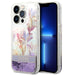 Guess Hülle für iPhone 14 Pro 6,1" /Lila hardCase Flower Liquid Glitter
