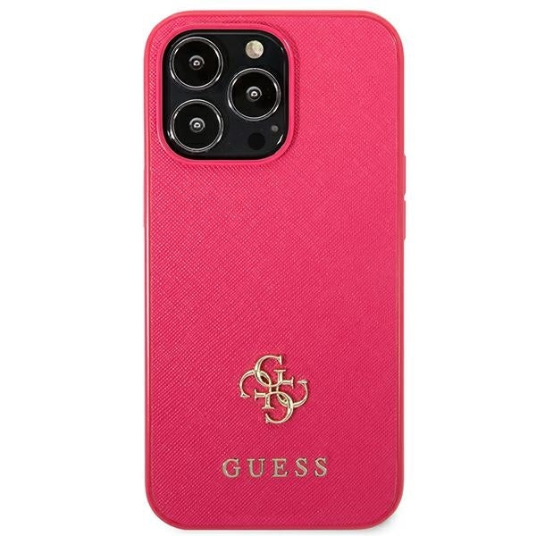 guess-hulle-fur-iphone-13-pro-max-6-7-rosa-case-saffiano-4g-small-metal-logo