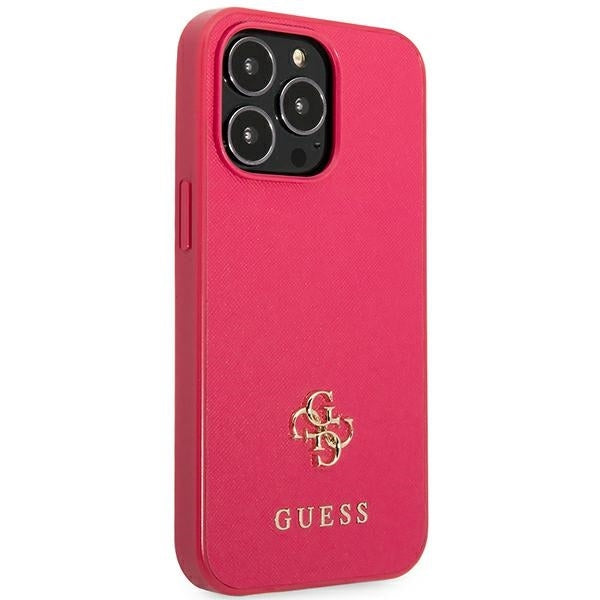 guess-hulle-fur-iphone-13-pro-max-6-7-rosa-case-saffiano-4g-small-metal-logo