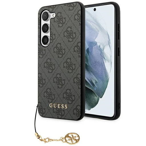 Guess Hülle für Samsung S23 S911 /Grau hardCase 4G Charms Collection