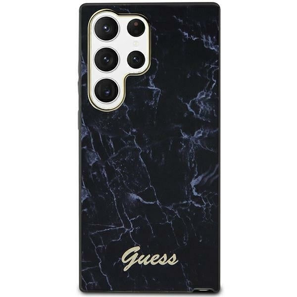 guess-hulle-fur-samsung-galaxy-s23-ultra-s918-schwarz-hardcase-hulle-marble