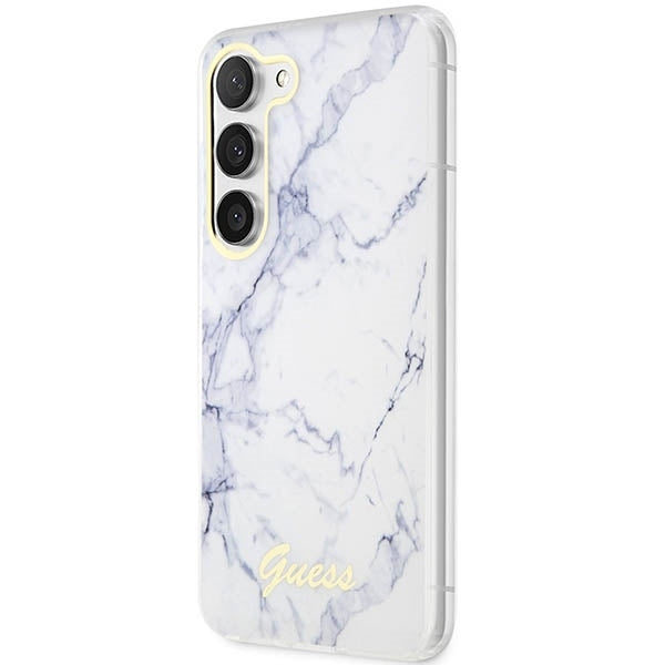 guess-hulle-fur-samsung-s23-s911-weiss-hardcase-marble