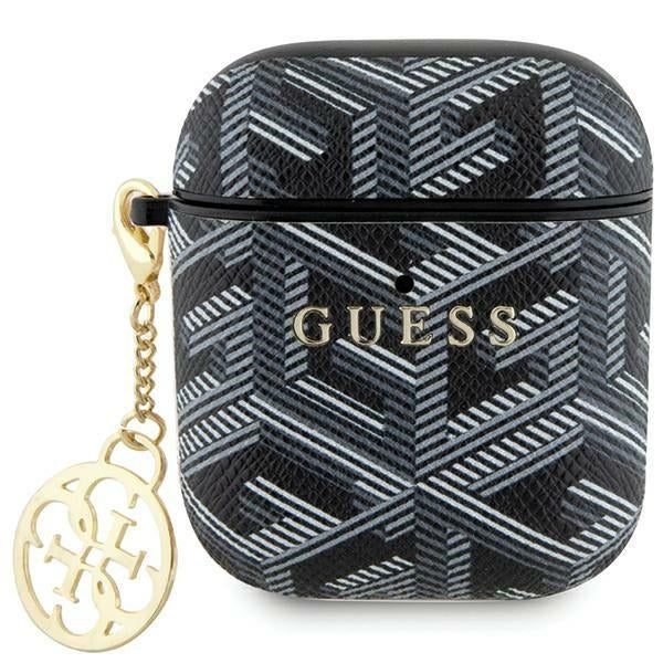 Guess Hülle für AirPods 1/2 cover Schwarz GCube Charm