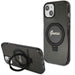 Guess Hülle für iPhone 15 Plus / 14 Plus 6.7"schwarz hardcase Ring Stand Script Glitter MagSafe
