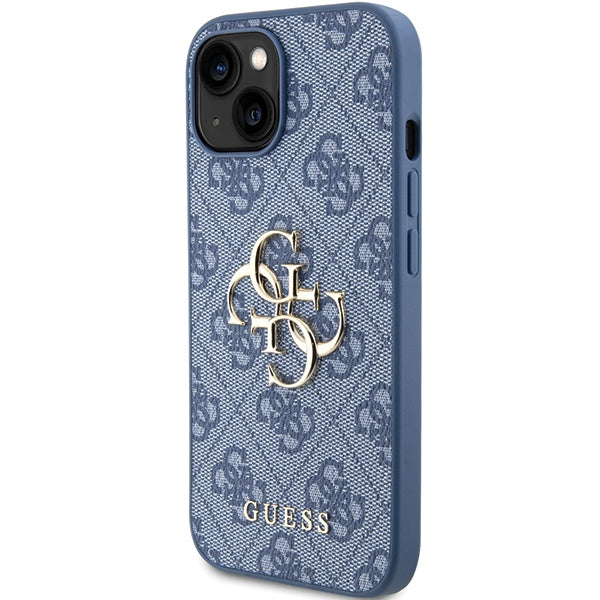 guess-iphone-15-silikonhulle-4g-big-metal-logo-blau