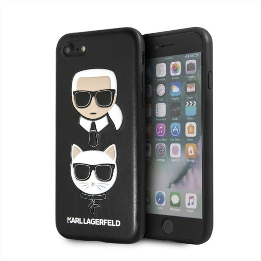 iPhone SE2020/8/7 Hülle Karl Lagerfeld Karl and Choupette Hard Case Schwarz